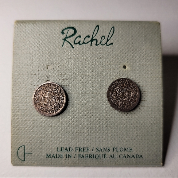 Mayan / Aztec Calendar Earrings - Picture 1 of 2